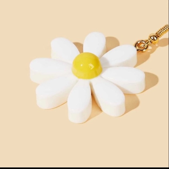 New Acrylic Daisy Earrings - Picture 3 of 4